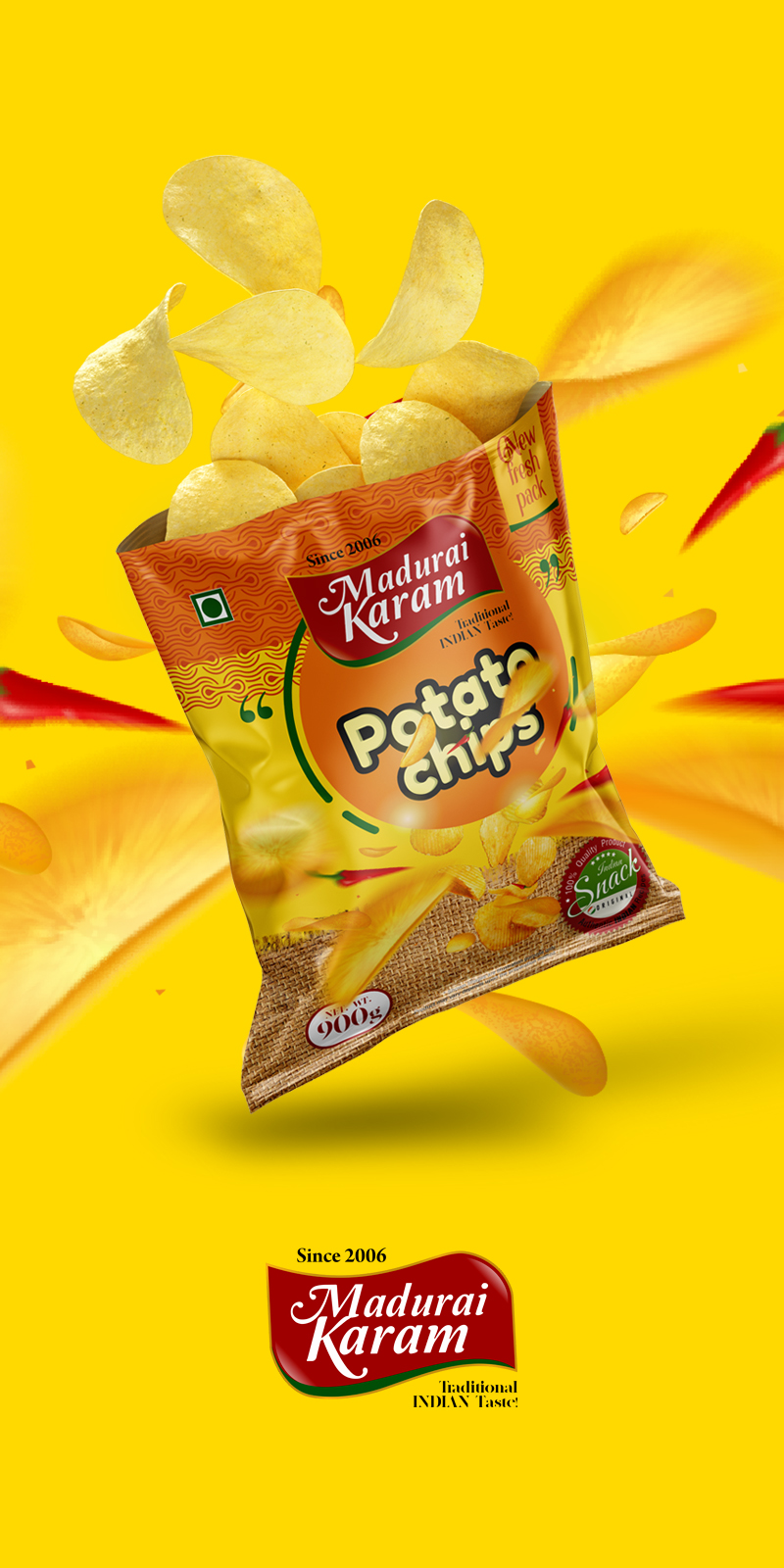 Madurai karam _Chips Pack