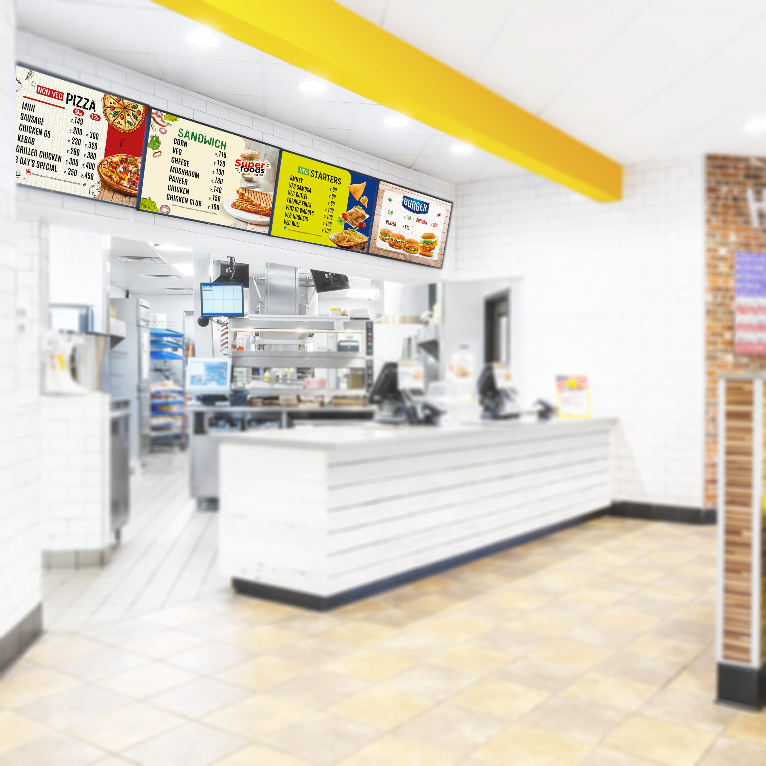 3Day Pizza_Menu Display Board